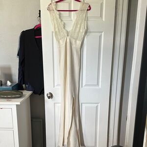 House of CB Elegant Cream Backless Dress